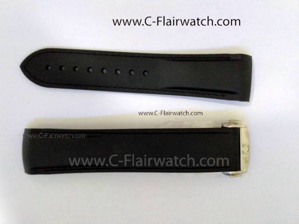 Omega Planet Ocean Black Rubber Band 22mm/ Copy Omega Parts